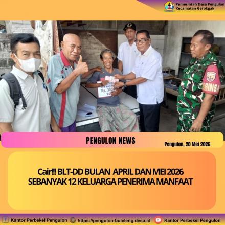 CAIR!!! BLT-DD BULAN APRIL DAN MEI 2026 SEBANYAK 12 KELUARGA PENERIMA MANFAAT